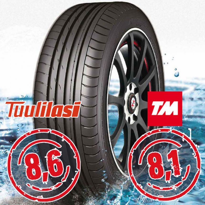 Sportnex AS-2+ TM- ja Tuulilasi-testimenestys 235/40-19 Y